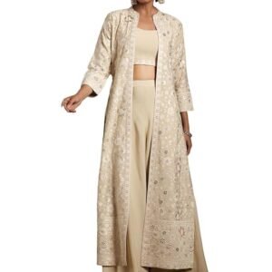 Silk Blend Solid Co-Ord Set – Casual Style Two-Piece Outfit for Women