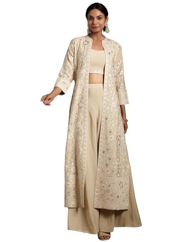 Silk Blend Solid Co-Ord Set – Casual Style Two-Piece Outfit for Women