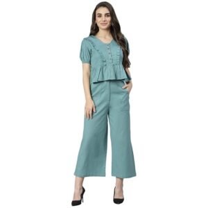 Cotton Co-ord Set – Relaxed Fit, Two Piece Western Outfit, Casual Wear