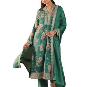 Kurta Set Silk Blend Straight Fit Festive Wear