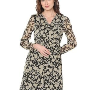 VERO MODA Women's Polyester Fit and Flare Above The Knee Dress