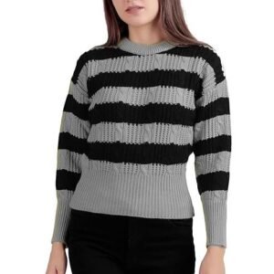 Women's Crop Winter Wool Sweater | Soft and Warm Pullover | Cozy Knitwear for Chilly Weather | Freesize Fits S/M Sizes