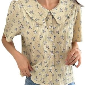 GRECIILOOKS Women's Rayon Oversized Fit Korean Casual Short Sleeve Loose Fit Top | Summer Wear