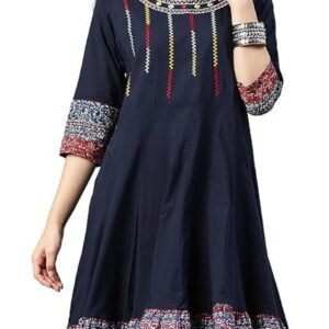 Yash Gallery Women's Cotton Relaxed Fit Anarkali Kurta