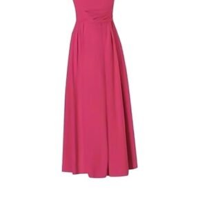 THE STYLE SUTRA Women Sling Dress Clothes Summer Fashion Sleeveless for Beach Vacation Party M Rose Red