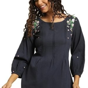 W for Woman Women's Cotton Relaxed Fit Casual Kurta