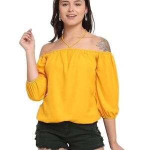 ROLYPOLY Women's Yellow Western Top