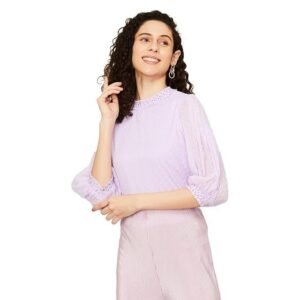 Code by Lifestyle Women Viscose Rayon Regular Fit Solid Top